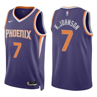 Suns #7 Kevin Johnson Purple Swingman Jersey