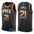 Suns #21 Tyus Jones Black Statement Swingman Jersey