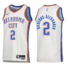 Thunder #2 Shai Gilgeous-Alexander White Swingman Jersey