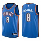 Thunder #8 Jalen Williams Royal Blue Swingman Jersey