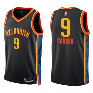Thunder #9 Alex Caruso Navy City Swingman Jersey