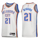 Thunder #21 Aaron Wiggins White Swingman Jersey