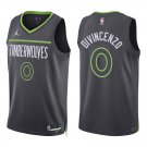 Timberwolves #0 Donte DiVincenzo Black Statement Swingman Jersey