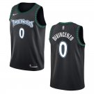 Timberwolves #0 Donte DiVincenzo Black Throwback Swingman Jersey