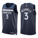 Timberwolves #3 Jaden McDaniels Navy Swingman Jersey