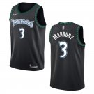 Timberwolves #3 Stephon Marbury Black Throwback Swingman Jersey