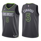 Timberwolves #5 Anthony Edwards Black Statement Swingman Jersey