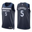 Timberwolves #5 Anthony Edwards Navy Swingman Jersey