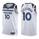 Timberwolves #10 Wally Szczerbiak White Swingman Jersey