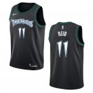 Timberwolves #11 Naz Reid Black Throwback Swingman Jersey