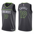 Timberwolves #19 Sam Cassell Black Statement Swingman Jersey