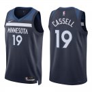 Timberwolves #19 Sam Cassell Navy Swingman Jersey