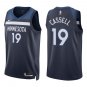 Timberwolves #19 Sam Cassell Navy Swingman Jersey