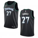 Timberwolves #27 Rudy Gobert Black Throwback Swingman Jersey