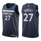 Timberwolves #27 Rudy Gobert Navy Swingman Jersey