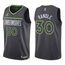 Timberwolves #30 Julius Randle Black Statement Swingman Jersey