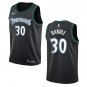 Timberwolves #30 Julius Randle Black Throwback Swingman Jersey