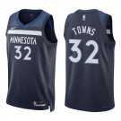 Timberwolves #32 Karl-Anthony Towns Navy Swingman Jersey