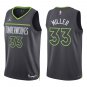 Timberwolves #33 Leonard Miller Black Statement Swingman Jersey
