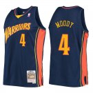 Warriors #4 Moses Moody Navy Throwback Swingman Jersey