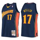 Warriors #17 Chris Mullin Navy Throwback Swingman Jersey