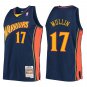 Warriors #17 Chris Mullin Navy Throwback Swingman Jersey