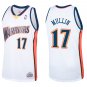 Warriors #17 Chris Mullin White Throwback Swingman Jersey
