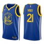 Warriors #21 Quinten Post Royal Blue Swingman Jersey