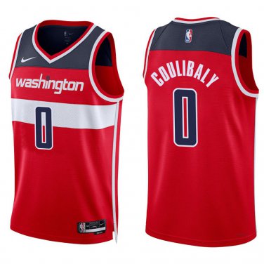 Wizards #0 Bilal Coulibaly Red Swingman Jersey