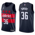 Wizards #36 Marcus Smart Navy Swingman Jersey