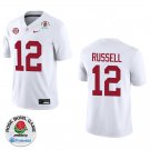 Alabama Crimson Tide #12 Keelon Russell White Stitched Jersey Rose Bowl