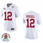 Alabama Crimson Tide #12 Keelon Russell White Stitched Jersey Rose Bowl