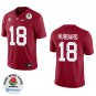 Alabama Crimson Tide #18 Bray Hubbard Red Stitched Jersey Rose Bowl