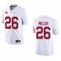 Alabama Crimson Tide #26 Jam Miller White Stitched Jersey