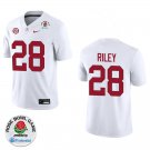 Alabama Crimson Tide #28 Kevin Riley White Stitched Jersey Rose Bowl