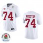Alabama Crimson Tide #74 Kadyn Proctor White Stitched Jersey Rose Bowl