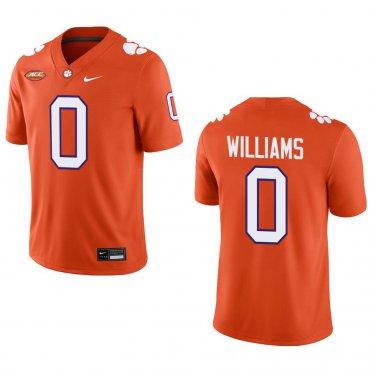 Clemson Tigers #0 Antonio Williams Orange Stitched Jersey