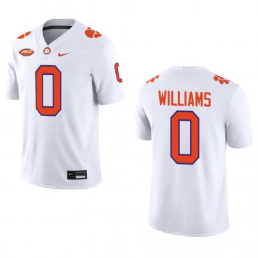 Clemson Tigers #0 Antonio Williams White Stitched Jersey