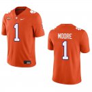Clemson Tigers #1 T.J. Moore Orange Stitched Jersey
