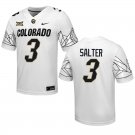 Colorado Buffaloes #3 Kaidon Salter White Stitched Jersey