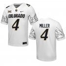 Colorado Buffaloes #4 Omarion Miller White Stitched Jersey