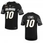 Colorado Buffaloes #10 Julian Lewis Black Gold Stitched Jersey