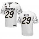 Colorado Buffaloes #29 Micah Welch White Stitched Jersey