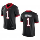 Georgia Bulldogs #1 Zachariah Branch Black Stitched Jersey