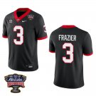 Georgia Bulldogs #3 Nate Frazier Black Stitched Jersey Sugar Bowl