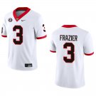 Georgia Bulldogs #3 Nate Frazier White Stitched Jersey