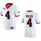 Georgia Bulldogs #4 KJ Bolden White Stitched Jersey