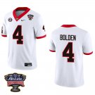 Georgia Bulldogs #4 KJ Bolden White Stitched Jersey Sugar Bowl