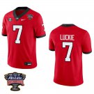 Georgia Bulldogs #7 Lawson Luckie Red Stitched Jersey Sugar Bowl
