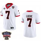 Georgia Bulldogs #7 Lawson Luckie White Stitched Jersey Sugar Bowl